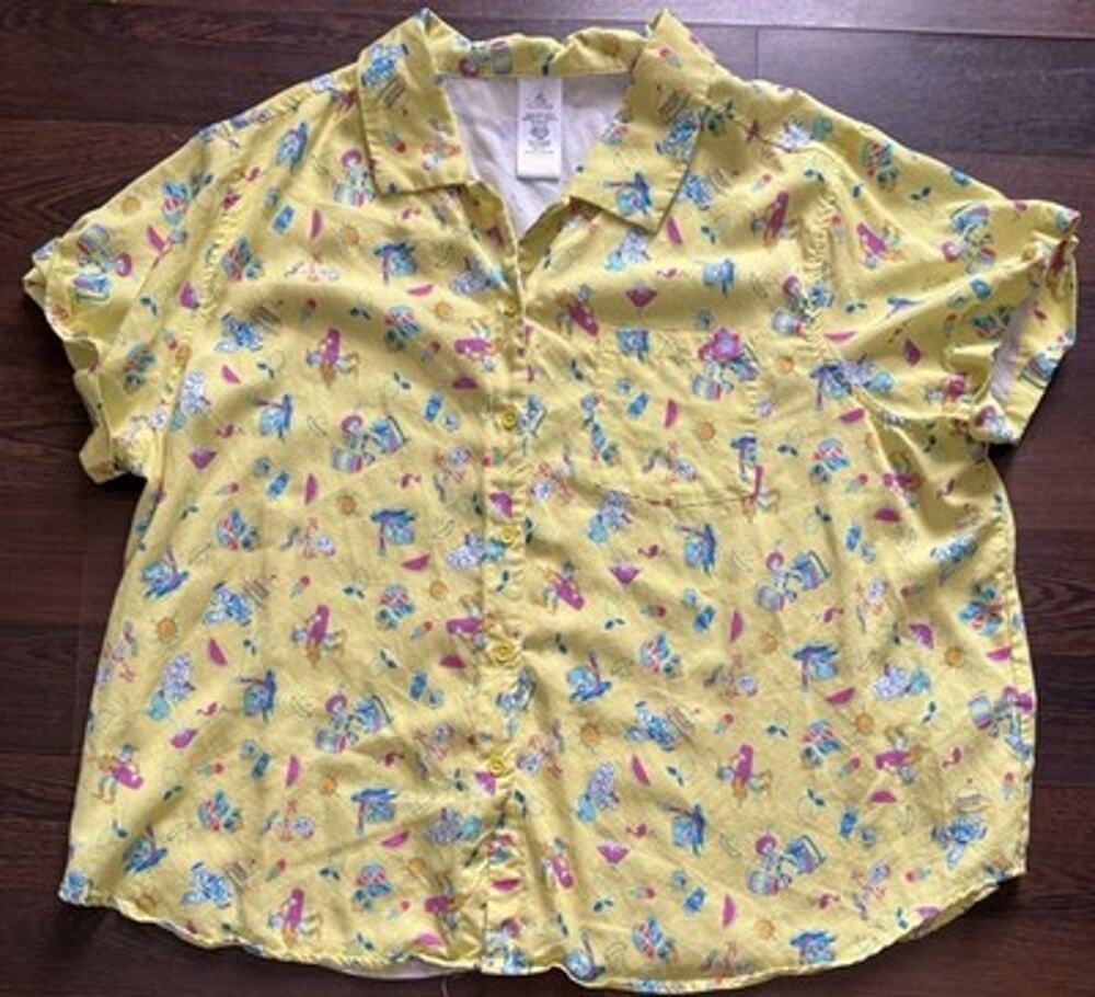 Disney Pixar Toy Story Summer Splash Button Shirt 1X